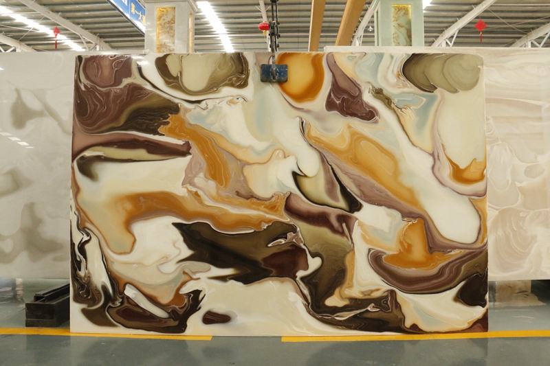 Translucent Stone Polished Artificial Onyx Panel